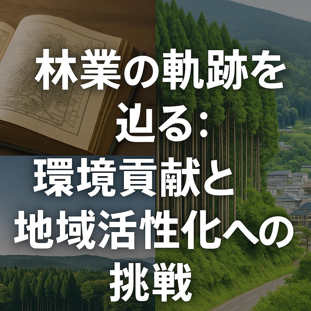 林業の軌跡を辿る:環境貢献と地域活性化への挑戦