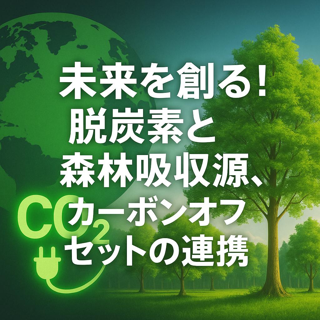 未来を創る!脱炭素と森林吸収源、カーボンオフセットの連携