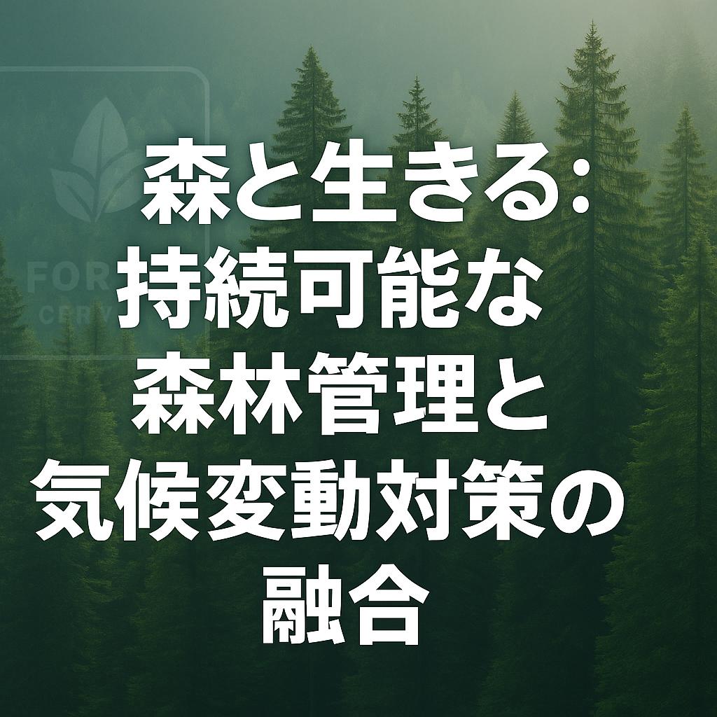 森と生きる：持続可能な森林管理と気候変動対策の融合